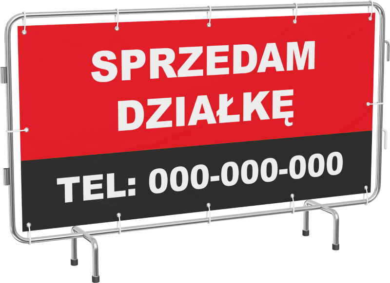 Gotowy baner - sprzedam działkę