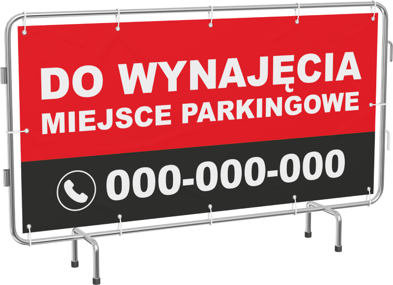 Gotowy baner - miejsce parkingowe