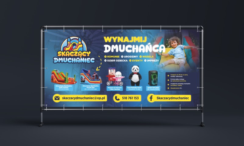 Baner reklamowy - dmuchańce