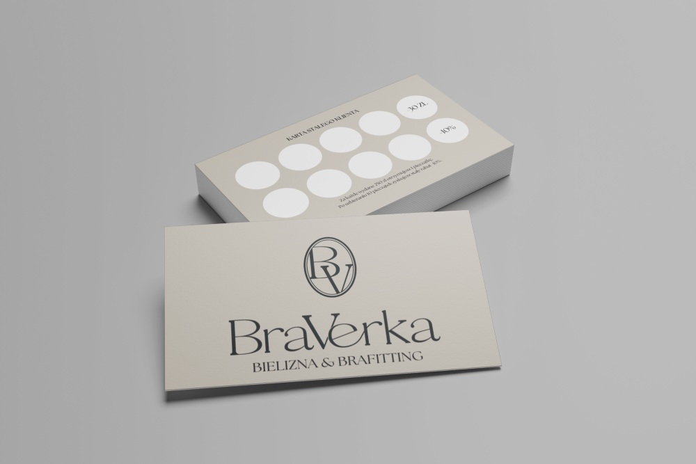 Karta stałego klienta - bielizna i brafitting